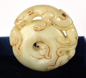 Amulet - Keizerlijk Talisman – Bi-schijf – Chilong-draken –