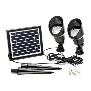 Solar LED wandspot Heads complete set, Zonne-energie, Kunststof, Verzenden, Nieuw