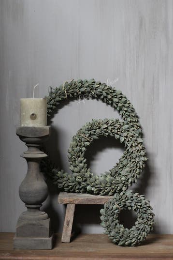 Krans Bakuli thin Laurel green 30 cm, Ophalen of Verzenden, Nieuw