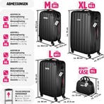 2dekans | tectake® 4-delige reiskofferset inclusief, Ophalen of Verzenden, Zo goed als nieuw