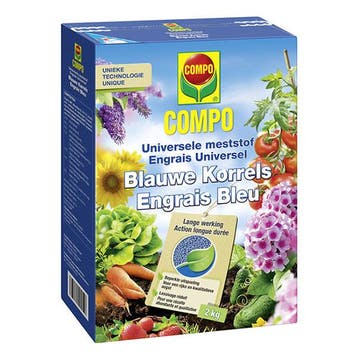 Tuinmest | Compo | 2 kg (Blauwe korrel, Universeel), Tuin en Terras, Aarde en Mest, Verzenden