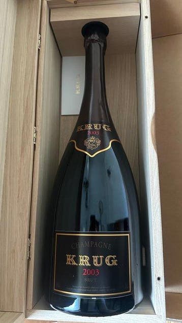 2003 Krug, Vintage - Reims Brut - 1 Dubbele Magnum/Jerobeam, Nieuw