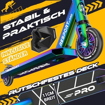 Stuntstep - Voor kinderen en volwassenen - Vouwbaar - Regenb, Fietsen en Brommers, Steps, Verzenden, Zo goed als nieuw