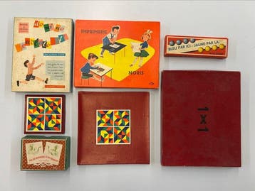 Various - Speelgoed Lotto di giochi didattici vintage anni