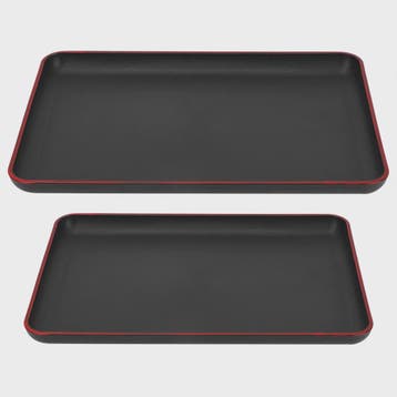 Japans Stijl Rechthoekig Dienblad - Duurzaam Plastic Serveer, Verzenden, Nieuw