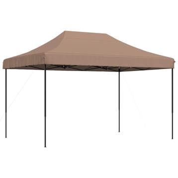vidaXL Partytent inklapbaar pop-up 410x279x315 cm bruin, Verzenden, Nieuw, Partytent