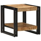 vidaXL Salontafel Bruin 40 x 40 x 38 cm Massief Mango Hout, Minder dan 50 cm, Verzenden, Nieuw, Minder dan 50 cm