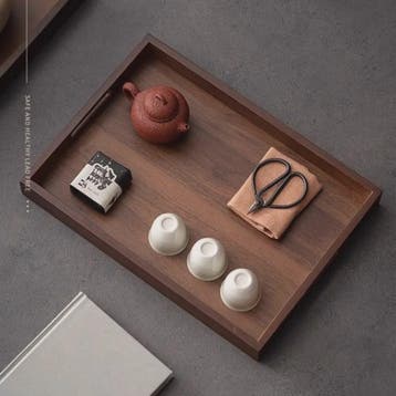 Luxe Houten Serveerplank met Handvat - Bamboe & Walnoot Kleu, Verzenden, Nieuw