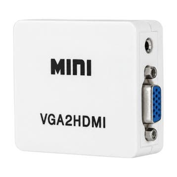 VGA naar HDMI Mini Converter Box met Audio - Full HD 1080p (, Verzenden, Nieuw