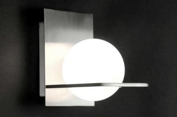 Rietveld Wandlampen - Wit, Staalgrijs - Glas, Staal, Metaal, Verzenden, Nieuw