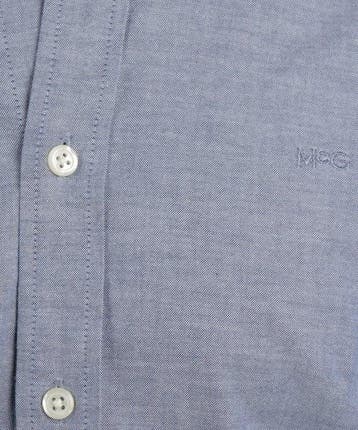 2dekans | McGregor Overhemd Stretch Oxford Shirt Navy - Maat, Ophalen of Verzenden, Zo goed als nieuw, Blauw, McGregor