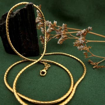 Gouden fantasie schakelcollier (Ketting), Ophalen of Verzenden, Gebruikt, Overige kleuren, Goud