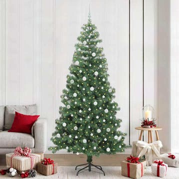 vidaXL Kerstboom Groen 240 cm PVC, Diversen, Kerst, Verzenden, Nieuw