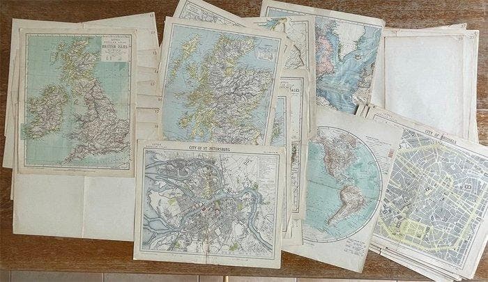 Verenigd Koninkrijk - wereld; Letts Son & Co - Letts’s, Boeken, Atlassen en Landkaarten