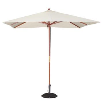 Parasol creme vierkant 2,5 meter | 2,7(h)x 2,5(Ø)m Bolero, Verzenden, Nieuw in verpakking