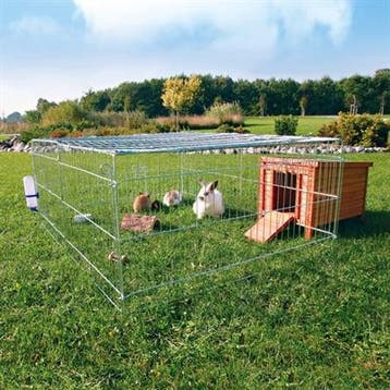 Knaagdierren Trixie Natura met Dak Gegalvaniseerd Metaal..., Dieren en Toebehoren, Verzenden, Nieuw, Ren