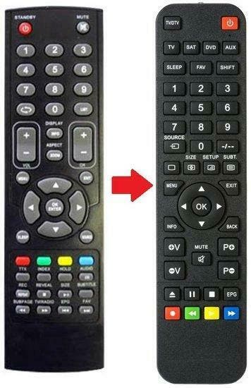 Qmedia QLE2278AT afstandsbediening ALTERNATIEF, Audio, Tv en Foto, Afstandsbedieningen, Verzenden