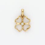 Hanger - 18 karaat Geel goud Diamant (Natuurlijk)