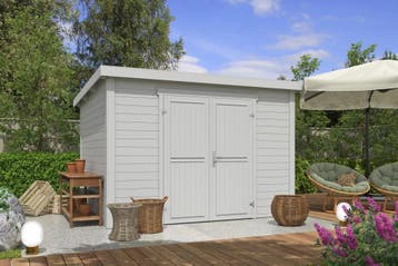 Outdoor Life Blokhut Lotta Platinum Grey 300 x 250 cm, Nieuw