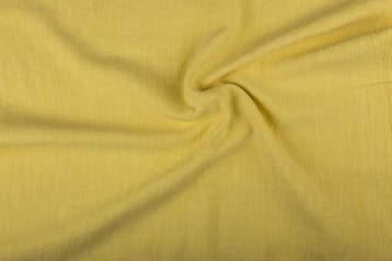 Linnen stof Lichtgeel – Gewassen linnen, 120 cm of meer, Geel, Ophalen of Verzenden, Linnen