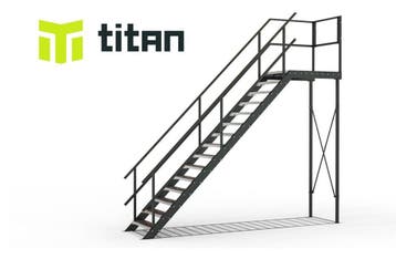 Stalen bordestrap zelf samenstellen, Doe-het-zelf en Verbouw, Ladders en Trappen, Verzenden, Nieuw, Trap, 2 tot 4 meter