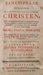 Jacoba Petronella Winckelman - Samenspraak tusschen eener