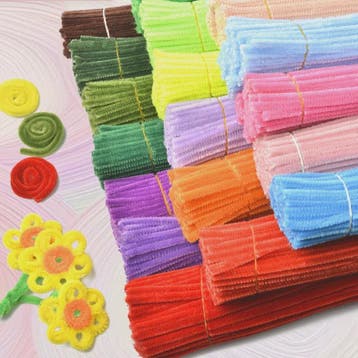 100 Stuks Chenille Stelen - Flexibele Knutseldraad voor Crea, Hobby en Vrije tijd, Verzenden, Nieuw