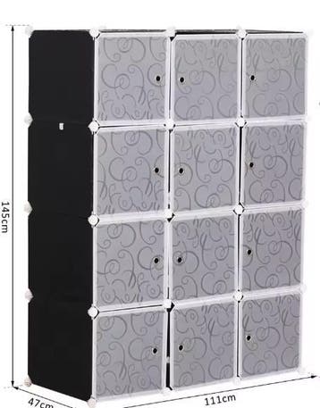 Modulaire kunststof kast met 12 kubussen, Verzenden, Nieuw