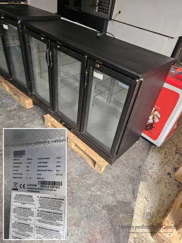 Polar backbar koeler 3-deurs glas, Ophalen of Verzenden, Gebruikt