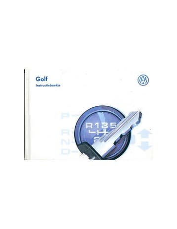 1997 VOLKSWAGEN GOLF INSTRUCTIEBOEKJE NEDERLANDS