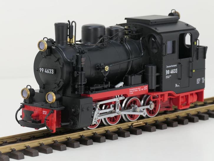 LGB 28001 DR-Dampflok 99 4633 (Stoomlocomotieven), Hobby en Vrije tijd, Modeltreinen | Overige schalen, Overige typen, Zo goed als nieuw