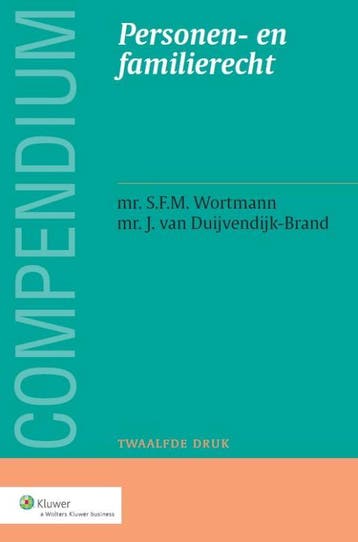 Compendium van het personen  en familierecht 9789013127034, Boeken, Zo goed als nieuw