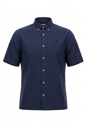 Timberland Overhemd in maat M Blauw, Kleding | Heren, Verzenden, Zo goed als nieuw, Blauw, Timberland