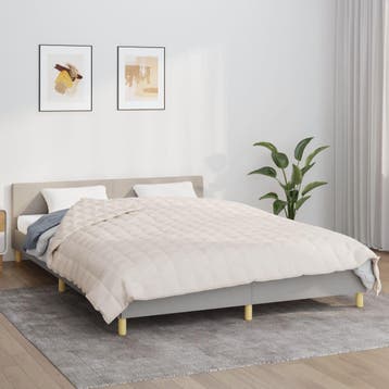 vidaXL Verzwaringsdeken 220x240 cm 15 kg stof, Verzenden, Nieuw