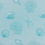 BA190 - Stof Abissi Turchesi – Maritieme stijl -