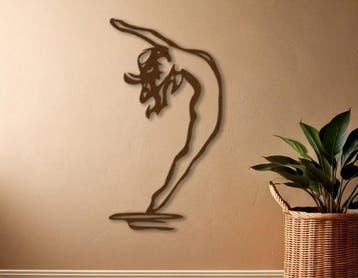 Overgave Originele Cortenstaal tuinwand decoratie, Ophalen of Verzenden, Nieuw