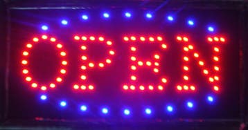 OPEN LED bord lamp verlichting lichtbak reclamebord #C6, Verzenden, Nieuw in verpakking