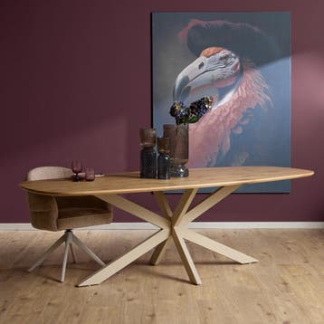 Eettafel Eiken Ferris Deens Ovaal 280 cm | Starfurn, Ophalen of Verzenden, Nieuw