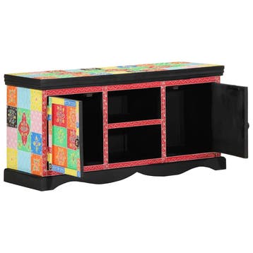 vidaXL TV-kast 100 x 35 x 50 cm Multikleur Massief Mango, Minder dan 50 cm, Verzenden, Nieuw, Minder dan 100 cm