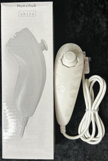Wii Nunchuk Controller Wit Nieuw, Spelcomputers en Games, Verzenden, Nieuw