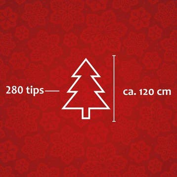 2dekans | Zilverspar kunstkerstboom - 120 cm, Diversen, Ophalen of Verzenden, Zo goed als nieuw