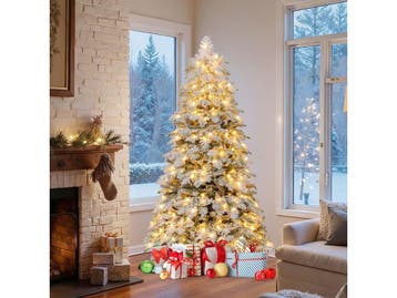 Coast Kunstkerstboom 180 cm - Besneeuwd met 260 LED Lampjes, Verzenden, Nieuw