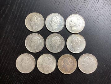 Nederland. Wilhelmina. 2 1/2 Gulden 1929-1943 (Zonder, Postzegels en Munten, Munten | Nederland