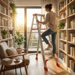 Professionele Trapladder | 150kg | Scherpe Prijs, Doe-het-zelf en Verbouw, Ladders en Trappen, Nieuw, Ophalen of Verzenden, Ladder