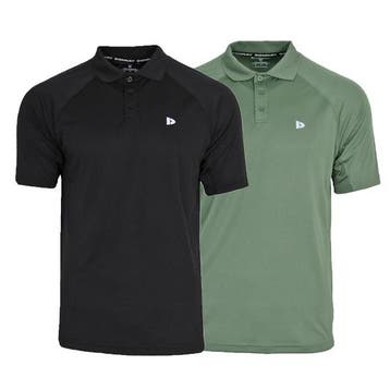 Donnay Donnay Heren - 2-Pack - Sport Polo Bjorn - Zwart &, Verzenden, Nieuw
