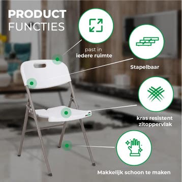 MaxxGarden klapstoelen set - vouwstoel tuinstoel opvouwba..., Tuin en Terras, Verzenden, Nieuw