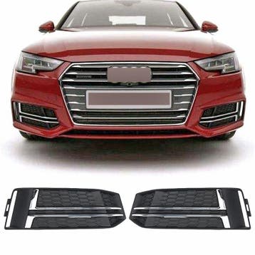 Mistlamp Grillen Audi A4 B9 2015-2019 S-Line RS-Look Chroom, Ophalen of Verzenden, Nieuw