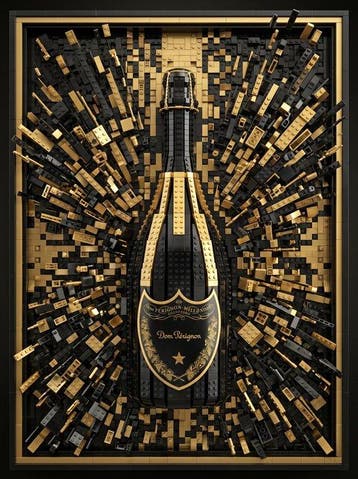 Artxlife - Dom Perignon Black&Gold Lego Explosion, Nieuw