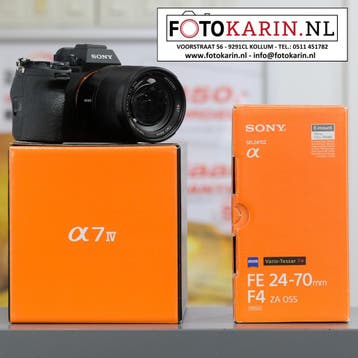 Sony A7 IV + Zeiss FE 24-70mm f4 ZA OSS occasion |Foto Karin, Ophalen of Verzenden, Zo goed als nieuw, Bodydop, Sony