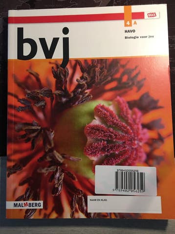 9789402056914 Biologie voor jou MAX 4 havo 2019 lob A, Verzenden, Zo goed als nieuw, Malmberg B.V.